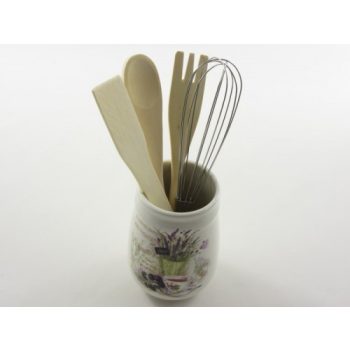 Fakanál tartó kerámia levendulás