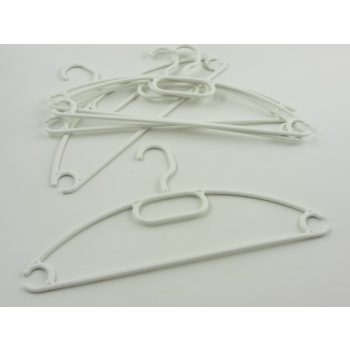 Műanyag forgófejes vállfa (5 db-os)