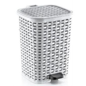 Rattan pedálos szemetes 12 lit