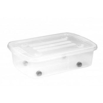 GURULÓS TÁROLÓ 25L. ÁTLÁTSZÓ 