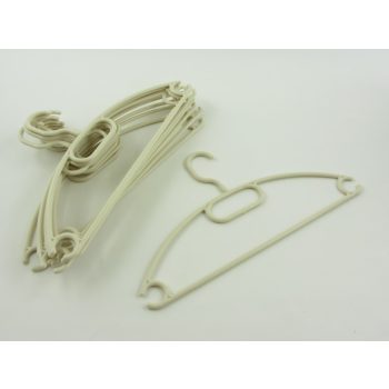 Műanyag forgófejes vállfa (10 db-os)