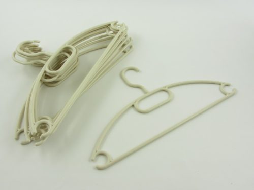 Műanyag forgófejes vállfa (10 db-os)