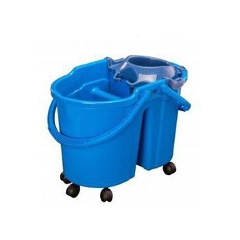 Osztott mopp vödör szitával gurulós