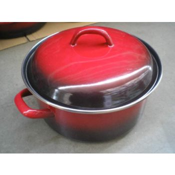 Bevonatos lábas+fedo 22 cm.