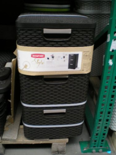 Rattan fiókos tároló 3 fiókos