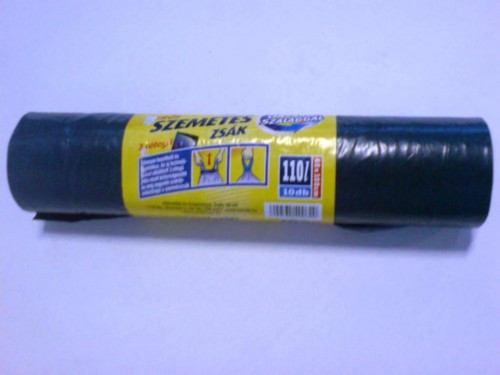 Önzáró szemetes zsák 110 lit. 10 db.