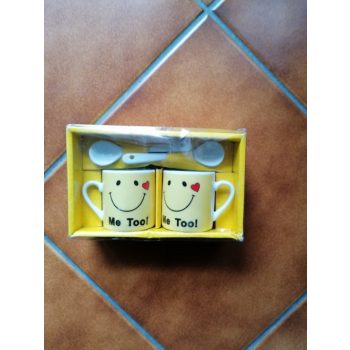 Smileys kávés csésze porcelán 2 db-os